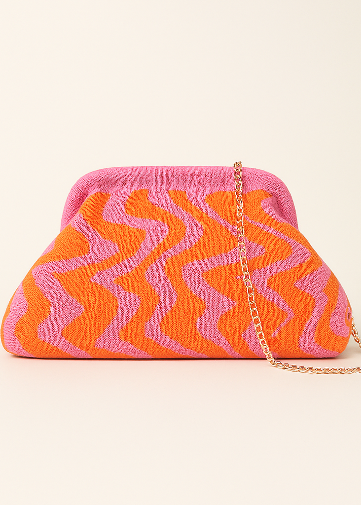 Zomerse Strand Clutch met Afneembaar Gouden Koord
