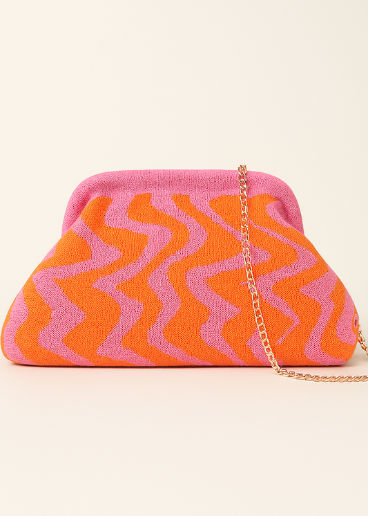 Zomerse Strand Clutch met Afneembaar Gouden Koord