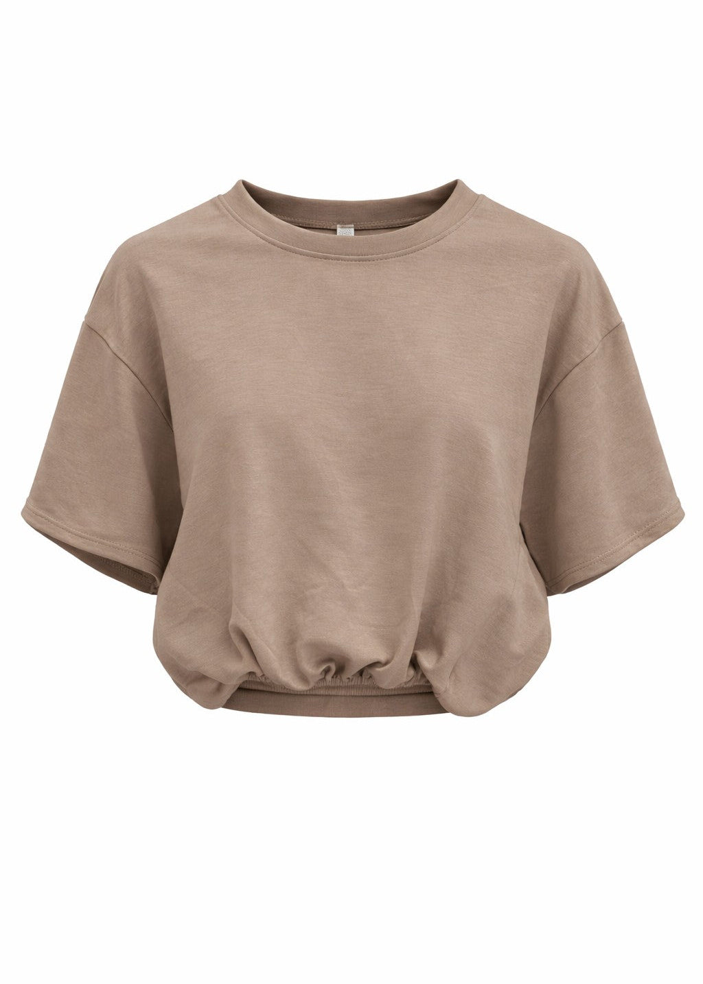 crop top taupe dames