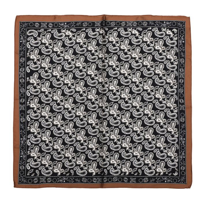 Sjaaltje Paisley Zwart-Bruin