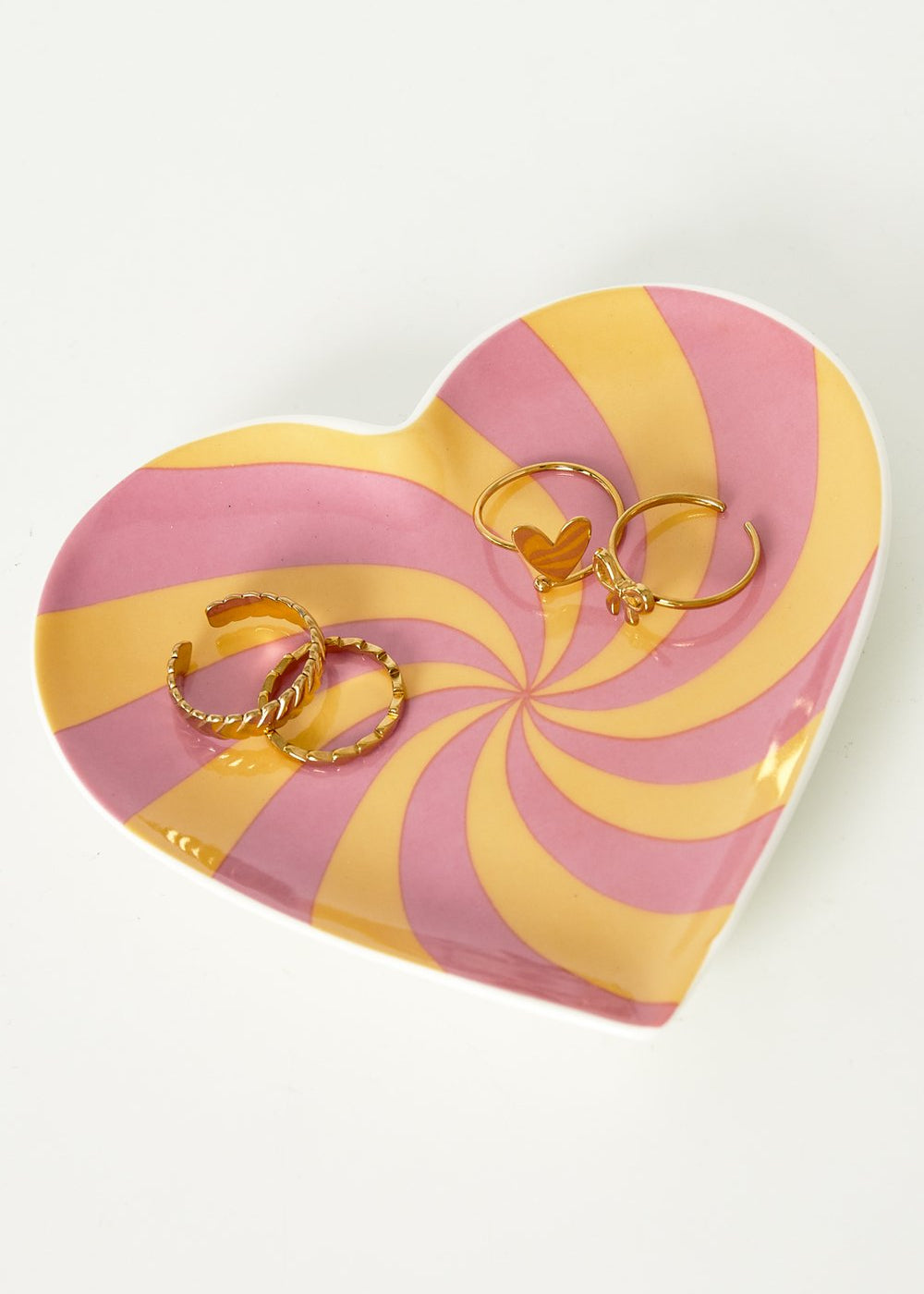 Keramiek Sieradenschaaltje Hartje Swirl – 11,8 cm
