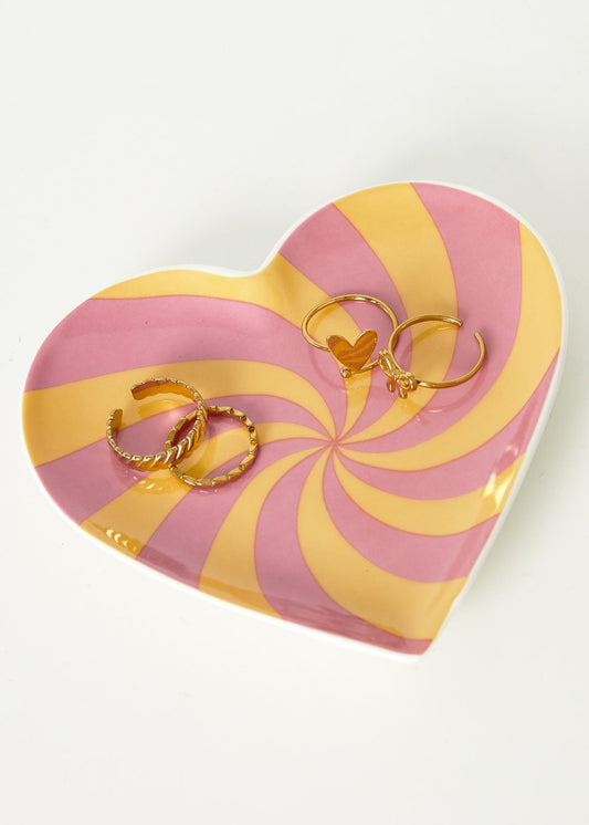 Keramiek Sieradenschaaltje Hartje Swirl – 11,8 cm
